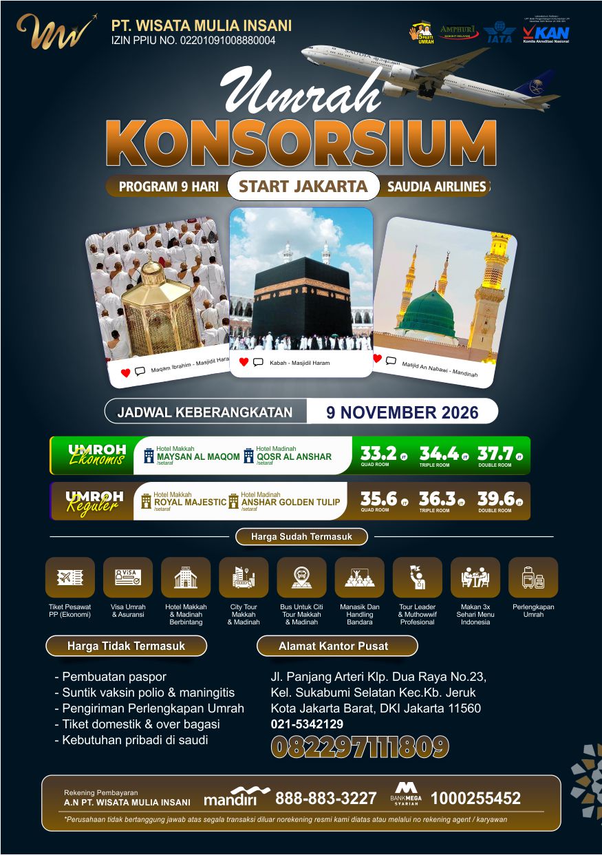 Paket Umrah Konsorsium November 2026