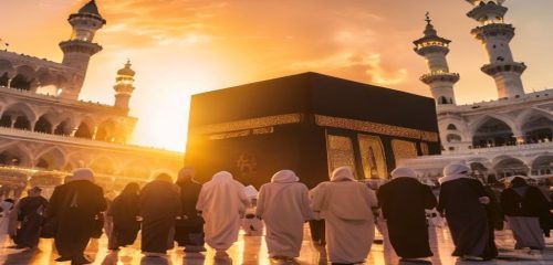 AI Image: umroh aman bersama Wisata Mulia Insani illustration